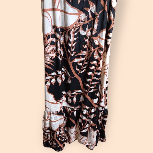 True Destinations NWT Floral Maxi Summer Dress Neutral Lightweight Women’s XL - Picture 10 of 14